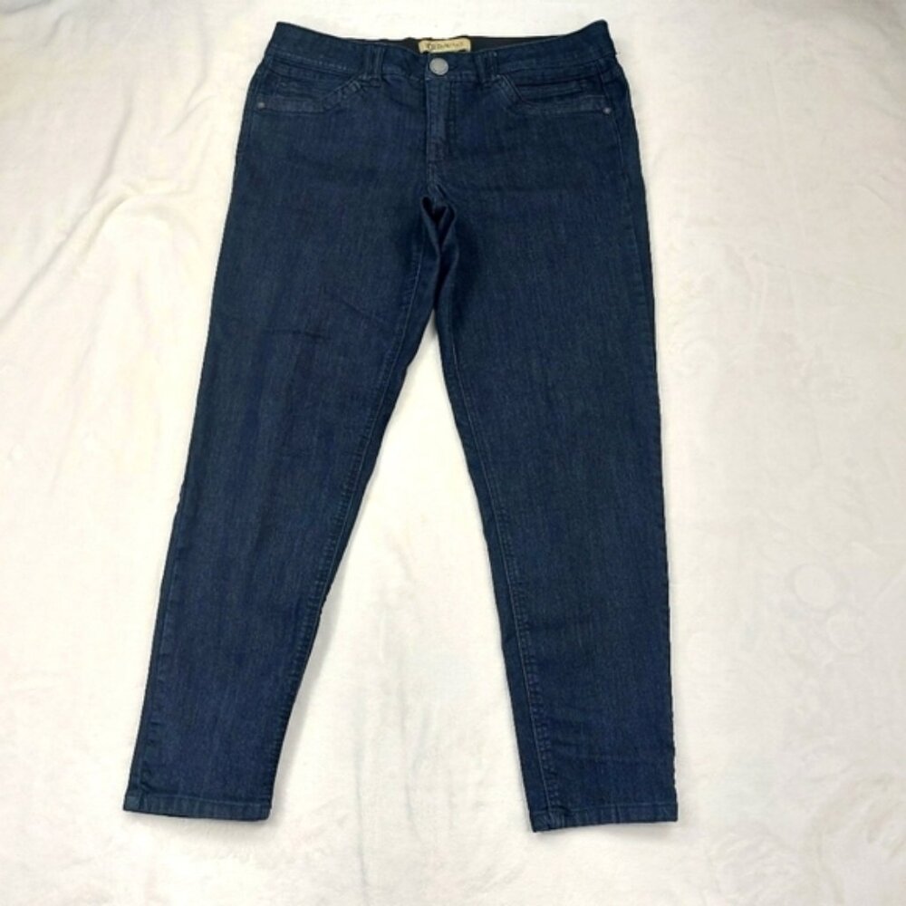 DEMOCRACY JEANS "AB" TECHNOLOGY WOMEN'S BLUE SKINNY JEANS DENIM PANTS SIZE 12
